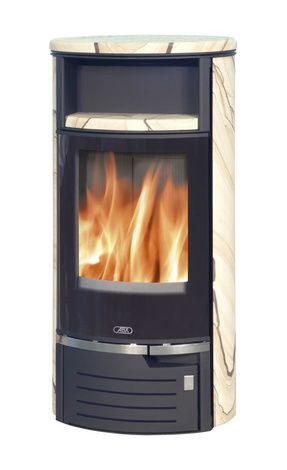 Печь-камин ABX Atlantik 5, черная сталь, бразильский песч.с верх. плитой в Красноярске